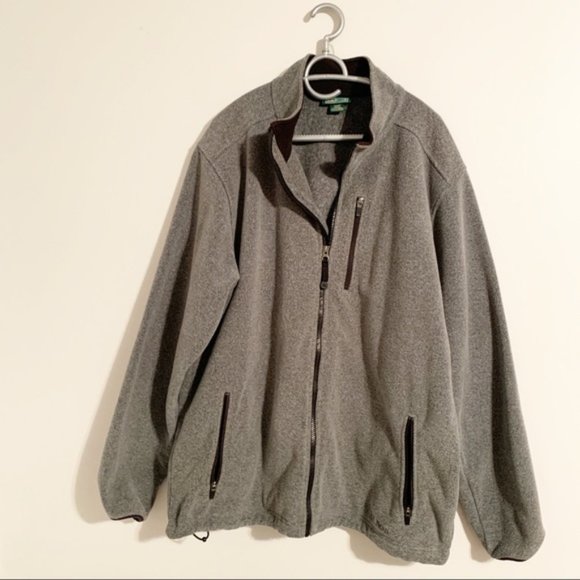 L.L. Bean Other - L.L. BEAN Men's Gray Full Zip Fleece XL/Tall